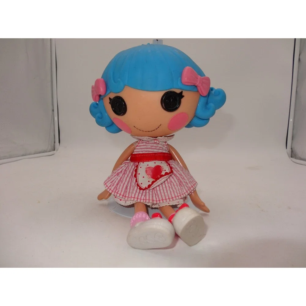 Lalaloopsy Doll Rosy Bumps N Bruises Blue Hair Pink‎ Dress with Bear Pet